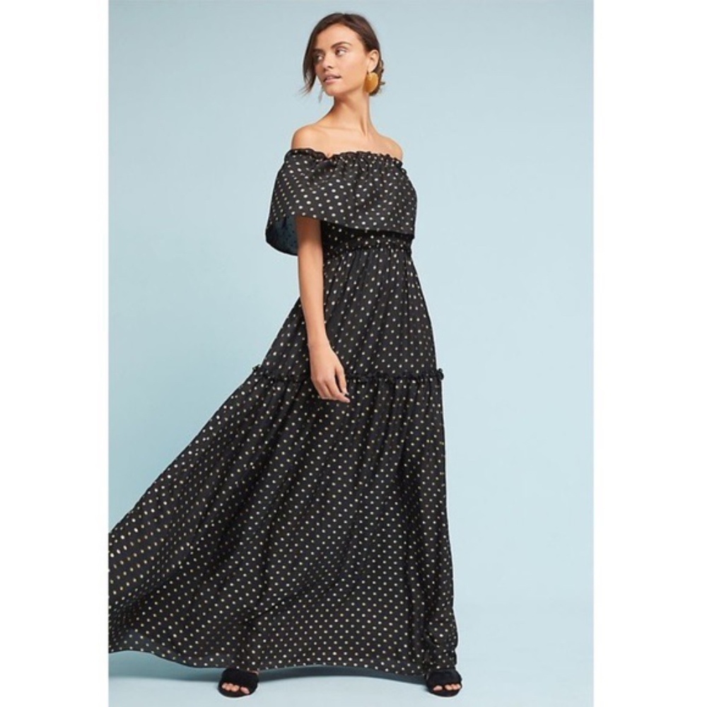 MONIQUE LHUILLIER GLORIA MAXI DRESS sz 8